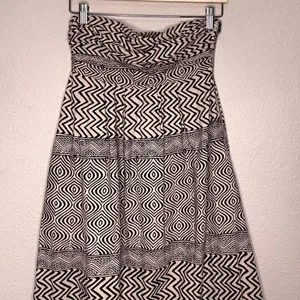 Anthropologie Edme & Esyllte Dress Womens 0 Brown Cream Geometric Print Maxi thumbnail 5