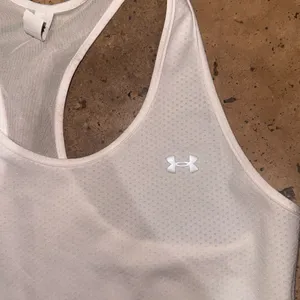Under Armour White Mesh Racerback Tank Top thumbnail 3