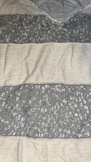 White Gray Sparkly Sweater thumbnail 2