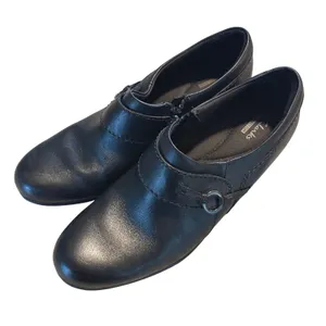 Clarks Collection Leather Shootie Women 9M Blk Professional Block Heel 26102429 thumbnail 4