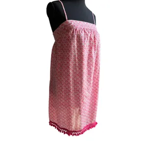 Vineyard Vines Pink Cotton Tassel Sundress XS Beach Coastal Summer thumbnail 4