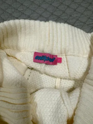 Edikted Ray Cable Stitch Knit Flare Sweater Pants thumbnail 8