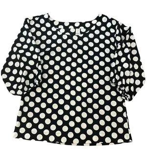 Old Navy | Polka Dot 3/4 Sleeve Blouse sz S thumbnail 1