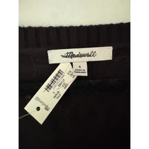 NWD Madewell V-Neck Pullover Sweater Merino Wool Size Small Black thumbnail 8