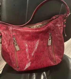 Red faux Leather Shoulder Bag - Cole Haan thumbnail 1