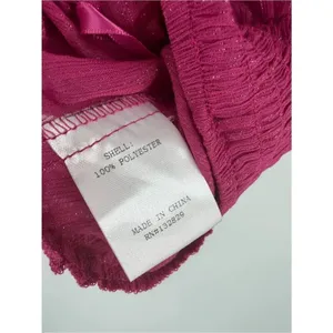 Superdown pink shimmer sheer crop top women’s S NWT festival preppy thumbnail 3