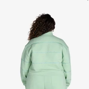 Melody Ehsani Mint Green Logo Fleece Pullover & Shorts Full Set Size 3X thumbnail 2