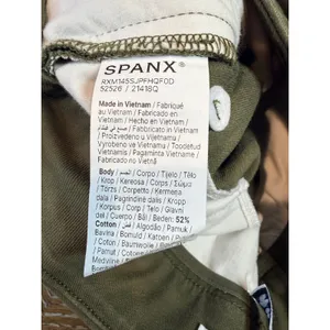 SPANX Stretch Twill‎ Cropped Wide Leg Pant Green Size Medium thumbnail 6
