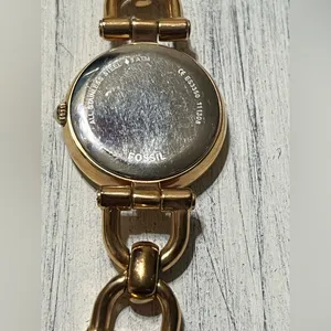 VTG Fossil watch rose gold tone size 6 1/2 thumbnail 4