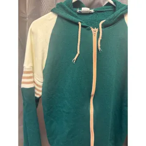 Vintage 70s Action Jacket Men' Size Med Made In USA Green Beige Zip Hood Retro thumbnail 3