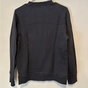 Lululemon Scuba Crew Neck Sweatshirt in Black Size 8 thumbnail 3