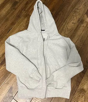 Brandy Melville Light Grey Christy Hoodie thumbnail 1