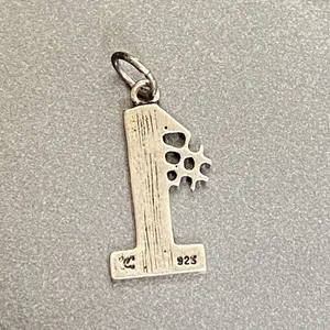 Vintage Sterling Silver 925 #1 Mom Charm thumbnail 2