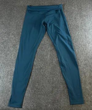 Lululemon Wunder Under High Rise Leggings Teal Dark Green Size 8 Activewear thumbnail 1