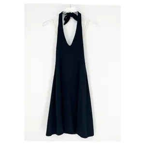 Patagonia Iliana Knee Length Halter Dress Women's Size XS Black‎ Outdoor Travel thumbnail 2