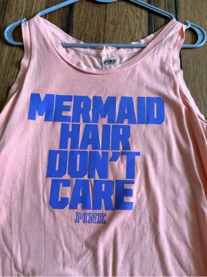 PINK Graphic Tank Top Large thumbnail 2