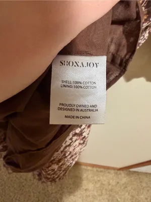 Shona Joy Grace Pin Tuck Tiered Midi Dress Brown Floral Cottagecore Prairie 2 thumbnail 9