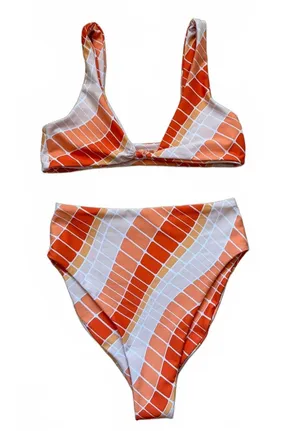 Skatie San Clemente Bikini Set Penny Top Monroe Bottoms Women's Size Small thumbnail 1