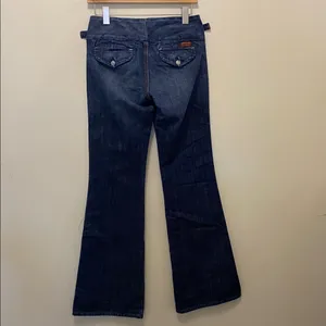 7 for all mankind boot cut denim jeans size 25 thumbnail 3