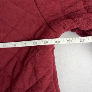 Great Northwest Quilted Fleece Jacket Women's L Red Peter Pan Granny Cabincore thumbnail 7