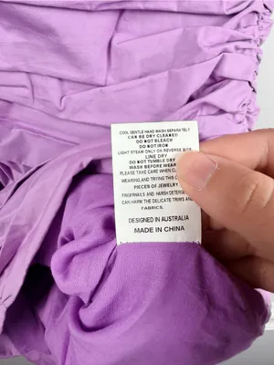 Elliatt Shirley in lavender Purple Poplin mini Dress size large thumbnail 8