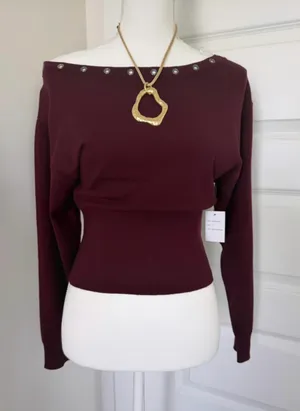 shirt burgundy Red thumbnail 3