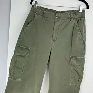 American Eagle Cargo Relaxed Mom Jogger Sz 10 Olive Army Green Cotton Blend thumbnail 7