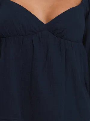 Princess Polly Khalea Long Sleeve Top Navy thumbnail 5