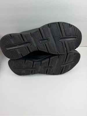 Skechers Arch Fit Women’s 11 Black Leather Faux Fur Ankle Boots Zip Comfort thumbnail 8