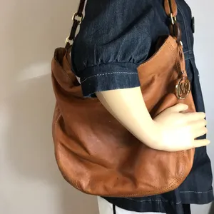 Michael Kors Brown Suede Leather Shoulder Bag thumbnail 6