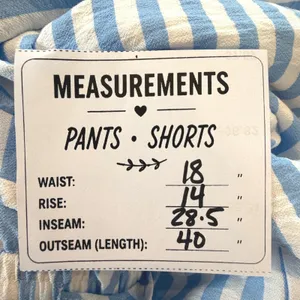 PrettyGarden Wide Leg Striped Drawstring Pants Elastic Waist Blue White Size XXL thumbnail 11