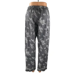 P.J. Salvage Game Day Gray Football Graphic Flannel Sleepwear Pajama Pants Sz S thumbnail 4