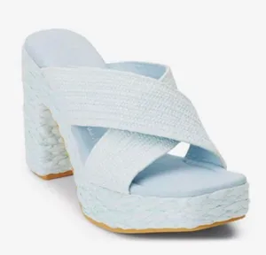 Beach By Matisse Caravan Baby Blue Platform Sandals thumbnail 1