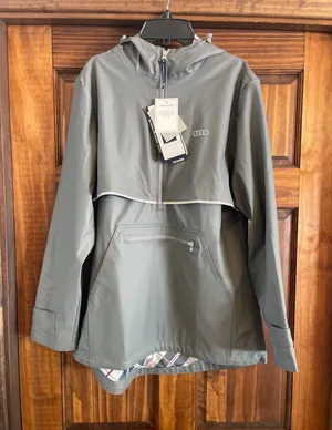 CHARLES RIVER APPAREL AUDI RAINCOAT 1/2 ZIP JACKET MEDIUM thumbnail 1