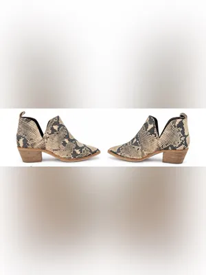 Dolce Vita Snakeskin Pointed Toe Cutout Ankle Booties Size 7.5 thumbnail 6