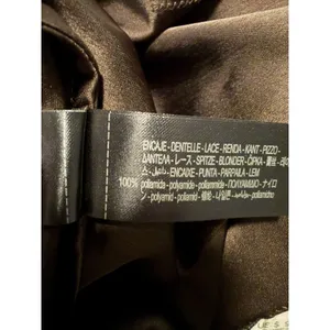 Zara Collection Y2K Lace Tank Dress‎ Satin Brown Fairy Festival Asymmetrical thumbnail 8
