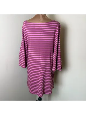 Free People Beach T-Shirt Mini Dress Womens Medium Pink Tunic Shift Boho Resort thumbnail 3
