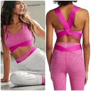 NWOT FP Movement by Free People Just Breathe Sports Bra in Hibiscus Pink Sz M thumbnail 2