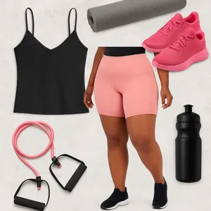 NWT Ideology Women’s Bike Shorts | Size 2X | Pink | Pockets & Stretch Waist thumbnail 2
