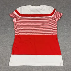Lauren Ralph Lauren T-Shirt Womens M Red Striped Crew Neck Short Sleeve Nautical thumbnail 8