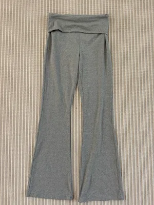 Amazon Grey Foldover flare leggings thumbnail 2