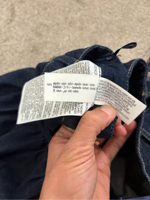 Zara Denim Ruffle Mini Skirt - Dark Blue thumbnail 7