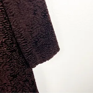 CALVIN KLEIN Burgundy Textured Lined Trench Coat Medium Fall Winter Neutral Cozy thumbnail 7