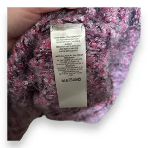 Free People Pink‎ Stella Collared Button Soft Sweater Women's Size S Oversized thumbnail 6
