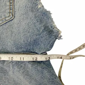 New Levi’s 501 Original High Rise Light Wash Denim Shorts Raw Hem Size 26 thumbnail 6