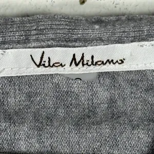 Vila Milano Womens Grey V-Neck Batwing Sleeve Hooded Knit Sweater Top‎ Size S thumbnail 3