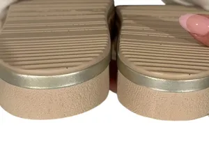 Tamaris Minimalist Suede Leather Slides Goldtone Buckle 39 thumbnail 5