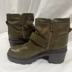 Circus By Sam Edelman Women's Platform Ankle Moss Moto Boots‎ Green Size 5M thumbnail 7