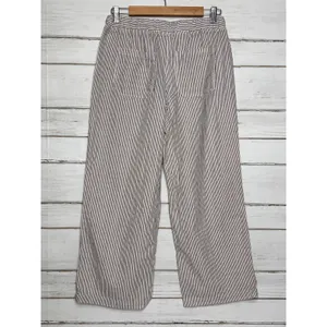 Thread & Supply Anita Striped Wide Leg Pants Size Small Cotton Drawstring thumbnail 3