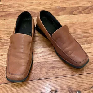 Rockport Women's Brown Leather Square Toe Loafers Size 7M Slip On Workwear thumbnail 2